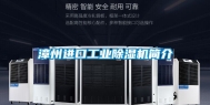漳州进口工业除湿机简介
