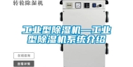 工业型除湿机—工业型除湿机系统介绍