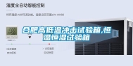 合肥高低温冲击试验箱,恒温恒湿试验箱