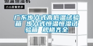 广东步入式高低温试验箱 步入式恒温恒湿试验箱 规格齐全