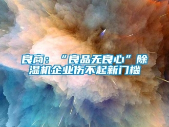 行业新闻良商：“良品无良心”除湿机企业伤不起新门槛