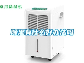 常见问题除湿有什么好办法吗