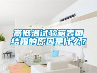 常见问题高低温试验箱表面结霜的原因是什么？