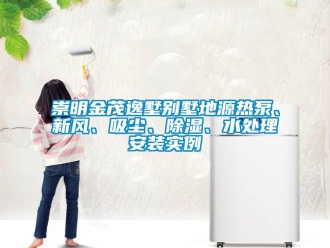企业新闻崇明金茂逸墅别墅地源热泵、新风、吸尘、除湿、水处理安装实例
