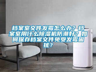 行业新闻档案室文件发霉怎么办？档案室用什么除湿机防潮好？如何保存档案文件免受发霉困扰？