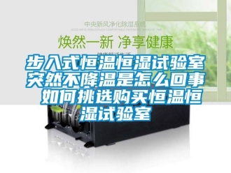 知识百科步入式恒温恒湿试验室突然不降温是怎么回事 如何挑选购买恒温恒湿试验室