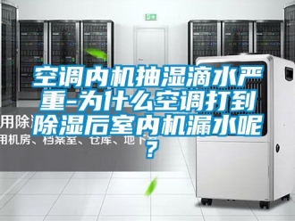 行业新闻空调内机抽湿滴水严重-为什么空调打到除湿后室内机漏水呢？