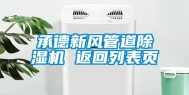 承德新风管道除湿机 返回列表页