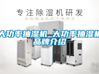 企业新闻大功率抽湿机_大功率抽湿机品牌介绍