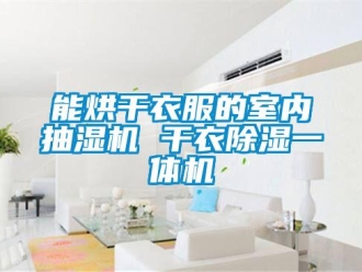 行业新闻能烘干衣服的室内抽湿机 干衣除湿一体机