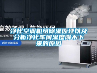 企业新闻净化空调机组除湿原理以及分析净化车间湿度降不下来的原因