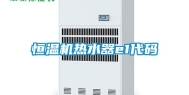 恒温机热水器e1代码