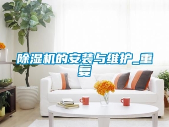 企业新闻除湿机的安装与维护_重复