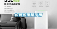 恒温恒湿箱作用