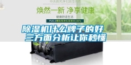除湿机什么牌子的好 三方面分析让你秒懂