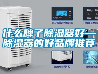 行业新闻什么牌子除湿器好—除湿器的好品牌推荐