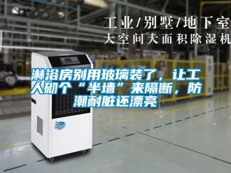 常见问题淋浴房别用玻璃装了，让工人砌个“半墙”来隔断，防潮耐脏还漂亮