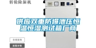 供应双重防爆泄压恒温恒湿测试箱厂商