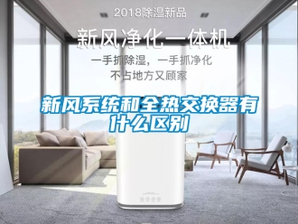 企业新闻新风系统和全热交换器有什么区别