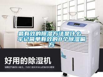 企业新闻最有效的除湿方法是什么 牢记简单有效的8个除湿偏方