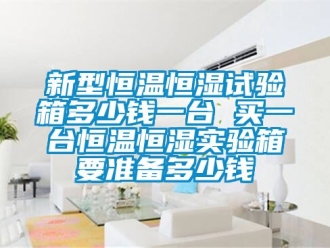 知识百科新型恒温恒湿试验箱多少钱一台 买一台恒温恒湿实验箱要准备多少钱