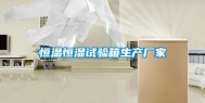 恒温恒湿试验箱生产厂家