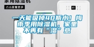 一天能吸掉40瓶水！梅雨季用除湿机，家里不再有“湿”意