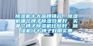除湿机十大品牌排名，除湿机哪个牌子除湿效果好，买哪个牌子除湿机比较好，除湿机什么牌子好用实惠