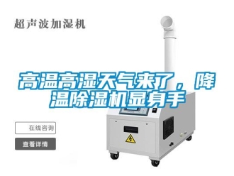 企业新闻高温高湿天气来了，降温除湿机显身手