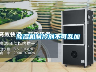 企业新闻除湿机制冷剂不可乱加