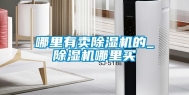 哪里有卖除湿机的_除湿机哪里买