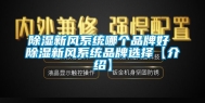 除湿新风系统哪个品牌好 除湿新风系统品牌选择【介绍】