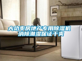 行业新闻大功率房地产专用除湿机 消除潮湿保证干爽