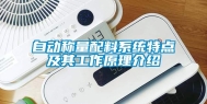 自动称量配料系统特点及其工作原理介绍