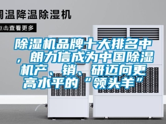 企业新闻除湿机品牌十大排名中，朗力信成为中国除湿机产、销、研迈向更高水平的“领头羊”