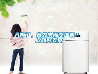 行业新闻入梅了，高效防潮除湿机＊ 返回列表页