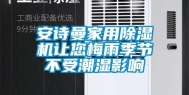 安诗曼家用除湿机让您梅雨季节不受潮湿影响