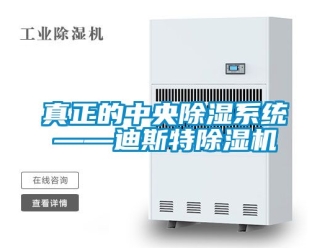 行业新闻真正的中央除湿系统——迪斯特除湿机