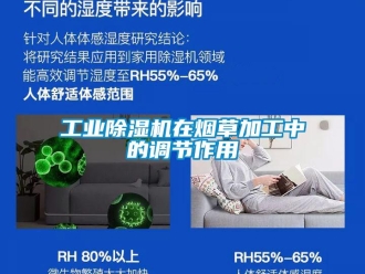 企业新闻工业除湿机在烟草加工中的调节作用
