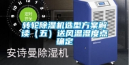 转轮除湿机选型方案解读（五）送风温湿度点确定
