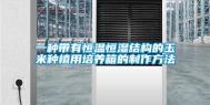 一种带有恒温恒湿结构的玉米种植用培养箱的制作方法
