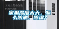 家里湿度太大，怎么防潮、除湿？