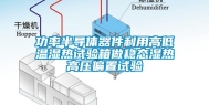 功率半导体器件利用高低温湿热试验箱做稳态湿热高压偏置试验