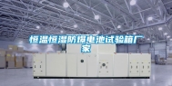 恒温恒湿防爆电池试验箱厂家