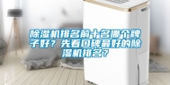 除湿机排名前十名哪个牌子好？先看口碑最好的除湿机排名？