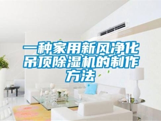 常见问题一种家用新风净化吊顶除湿机的制作方法