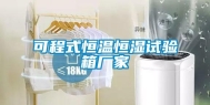 可程式恒温恒湿试验箱厂家
