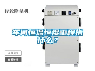 知识百科车间恒温恒湿工程指什么？