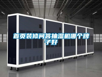 企业新闻首页装修问答抽湿机哪个牌子好
