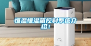 恒温恒湿箱控制系统介绍！